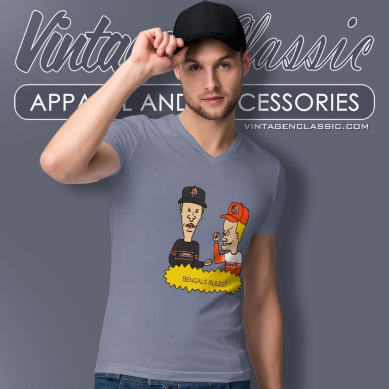 Beavis And Butt Head Cincinnati Bengals Shirt V Neck TShirt Beavis And Butt Head Cincinnati Bengals Shirt V Neck TShirt