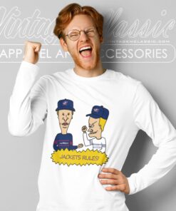 Beavis And Butt Head Columbus Blue Jackets Rules Shirt 2 Beavis And Butt Head Columbus Blue Jackets Rules Shirt Long Sleeve Tee