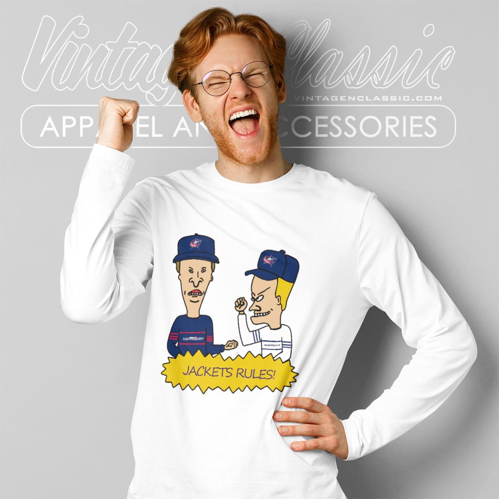 Beavis And Butt Head Columbus Blue Jackets Rules Shirt Beavis And Butt Head Columbus Blue Jackets Rules Shirt