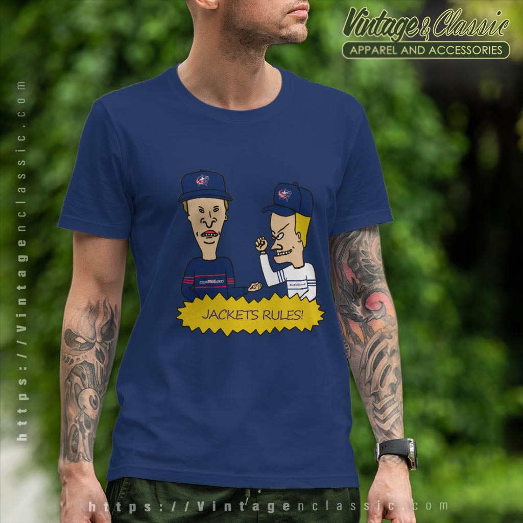 Beavis And Butt Head Columbus Blue Jackets Rules Shirt Beavis And Butt Head Columbus Blue Jackets Rules Shirt
