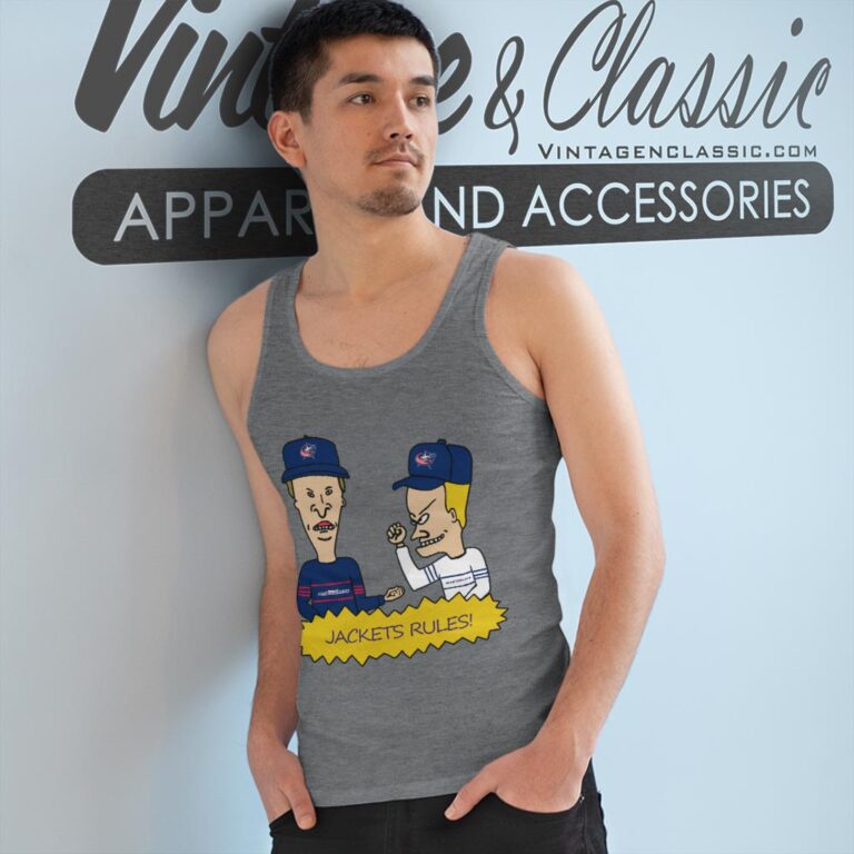 Beavis And Butt Head Columbus Blue Jackets Rules Shirt Tank Top Racerback Beavis And Butt Head Columbus Blue Jackets Rules Shirt Tank Top Racerback