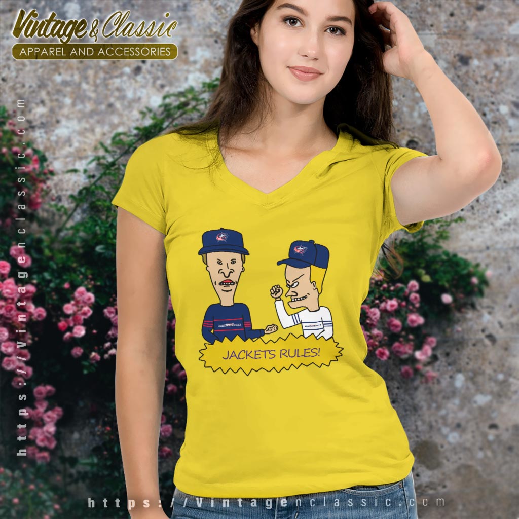 Beavis And Butt Head Columbus Blue Jackets Rules Shirt Beavis And Butt Head Columbus Blue Jackets Rules Shirt