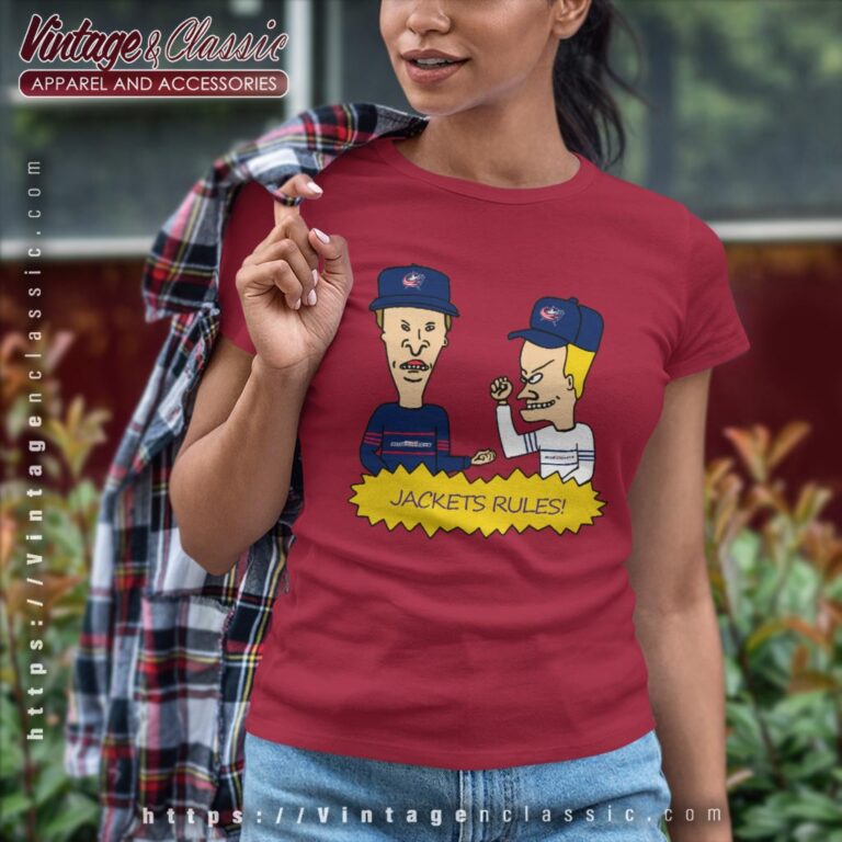 Beavis And Butt Head Columbus Blue Jackets Rules Shirt Women T shirt Beavis And Butt Head Columbus Blue Jackets Rules Shirt Women T shirt