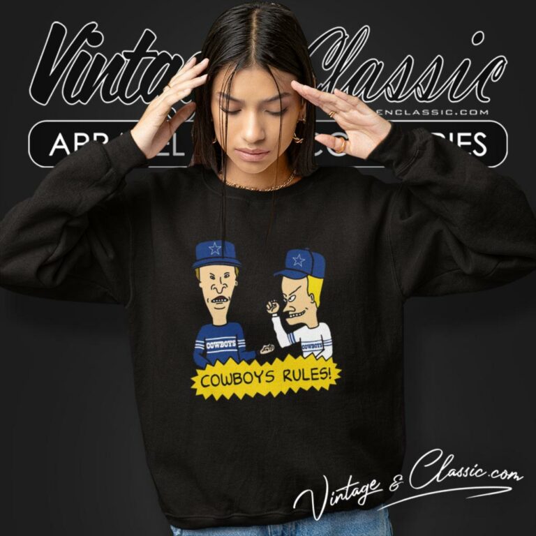 Beavis And Butt Head Dallas Cowboys Rules Sweatshirt Beavis And Butt Head Dallas Cowboys Rules Sweatshirt