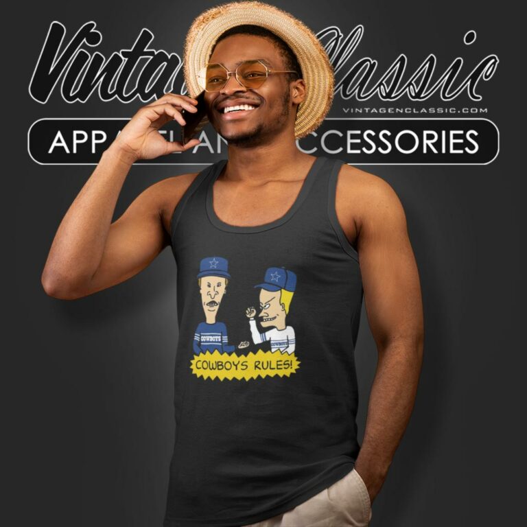 Beavis And Butt Head Dallas Cowboys Rules Tank Top Racerback Beavis And Butt Head Dallas Cowboys Rules Tank Top Racerback
