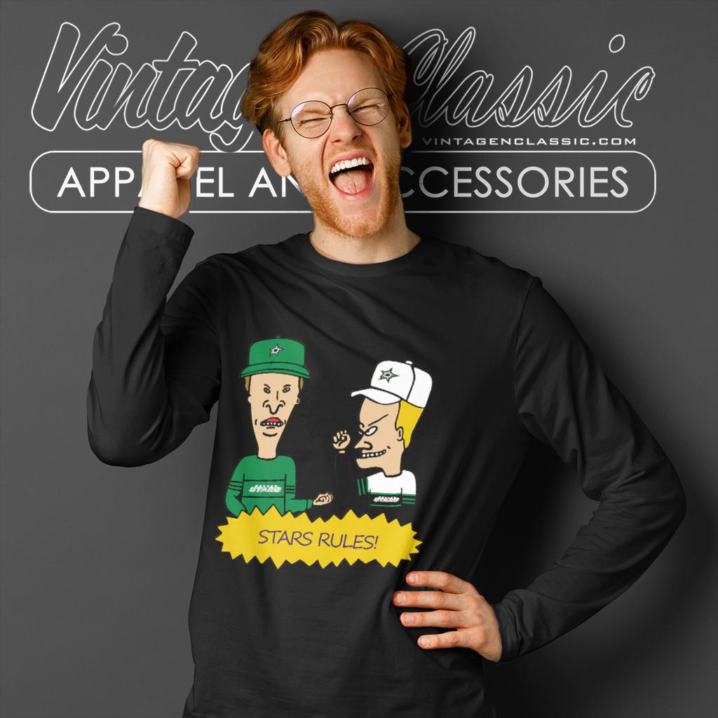 Beavis And Butt Head Dallas Stars Rules Shirt Beavis And Butt Head Dallas Stars Rules Shirt