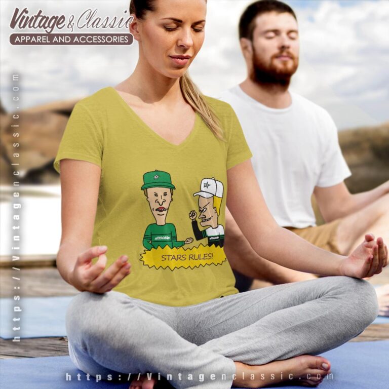 Beavis And Butt Head Dallas Stars Rules Shirt V Neck TShirt Beavis And Butt Head Dallas Stars Rules Shirt V Neck TShirt