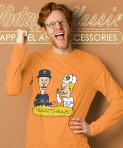 Beavis And Butt Head Denver Nuggets Rules Shirt 2 Beavis And Butt Head Denver Nuggets Rules Shirt Long Sleeve Tee