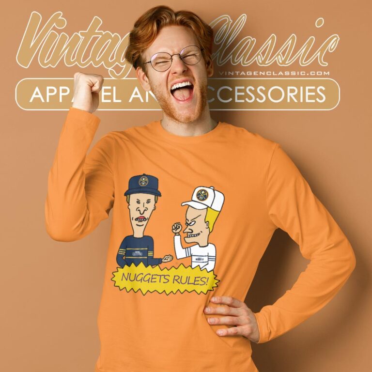 Beavis And Butt Head Denver Nuggets Rules Shirt Long Sleeve Tee Beavis And Butt Head Denver Nuggets Rules Shirt Long Sleeve Tee