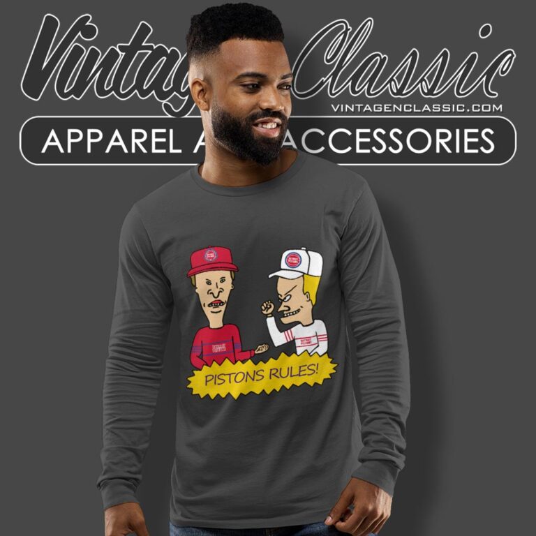 Beavis And Butt Head Detroit Pistons Rules Shirt Long Sleeve Tee Beavis And Butt Head Detroit Pistons Rules Shirt Long Sleeve Tee