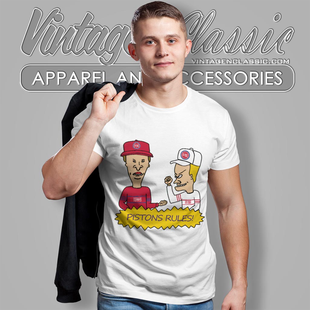 Beavis And Butt Head Detroit Pistons Rules Shirt Beavis And Butt Head Detroit Pistons Rules Shirt