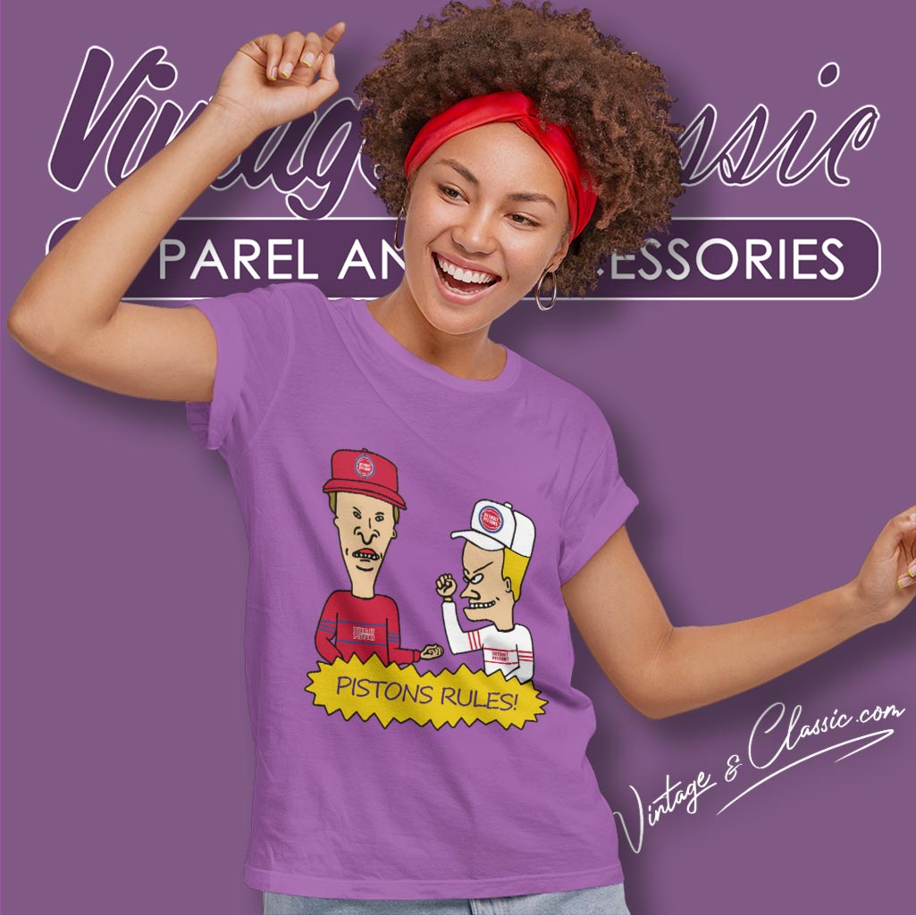 Beavis And Butt Head Detroit Pistons Rules Shirt Beavis And Butt Head Detroit Pistons Rules Shirt