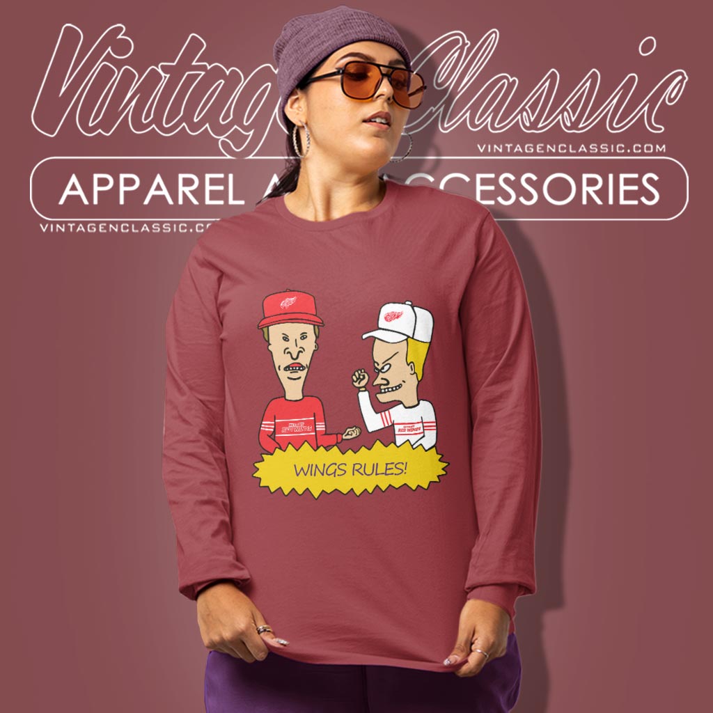 Beavis And Butt Head Detroit Red Wings Rules Shirt Beavis And Butt Head Detroit Red Wings Rules Shirt