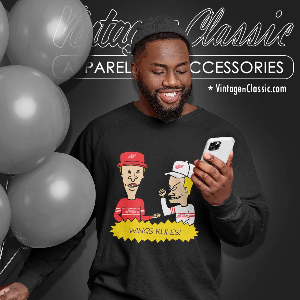 Beavis And Butt Head Detroit Red Wings Rules Shirt Beavis And Butt Head Detroit Red Wings Rules Shirt