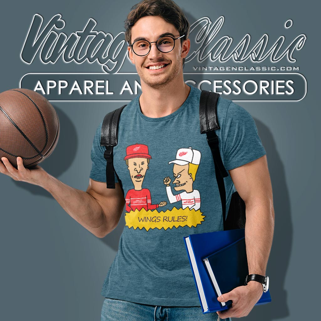 Beavis And Butt Head Detroit Red Wings Rules Shirt Beavis And Butt Head Detroit Red Wings Rules Shirt