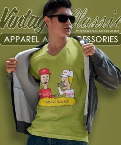 Beavis And Butt Head Detroit Red Wings Rules Shirt 5 Beavis And Butt Head Detroit Red Wings Rules Shirt V Neck TShirt
