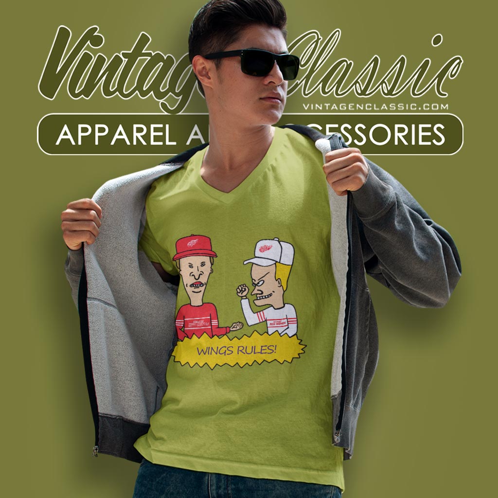 Beavis And Butt Head Detroit Red Wings Rules Shirt Beavis And Butt Head Detroit Red Wings Rules Shirt