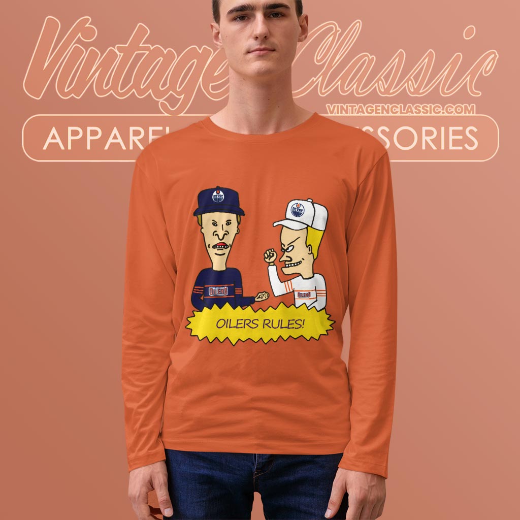 Beavis And Butt Head Edmonton Oilers Rules Shirt Beavis And Butt Head Edmonton Oilers Rules Shirt