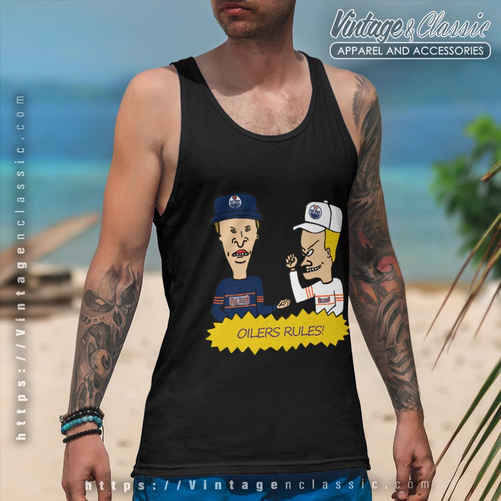 Beavis And Butt Head Edmonton Oilers Rules Shirt Beavis And Butt Head Edmonton Oilers Rules Shirt