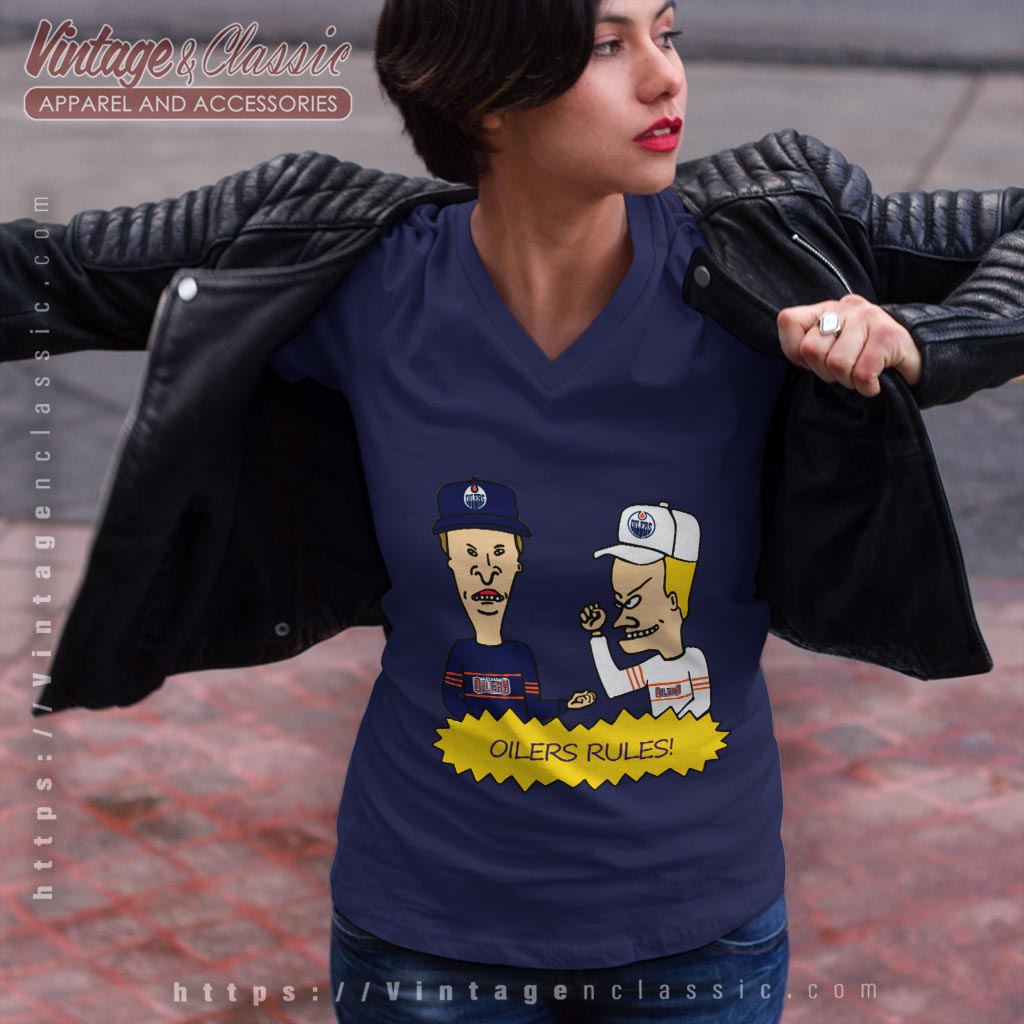 Beavis And Butt Head Edmonton Oilers Rules Shirt Beavis And Butt Head Edmonton Oilers Rules Shirt