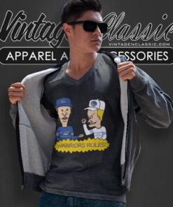Beavis And Butt Head Golden State Warriors Rules Shirt 5 Beavis And Butt Head Golden State Warriors Rules Shirt V Neck TShirt