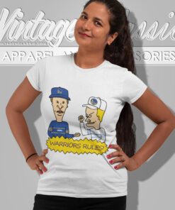 Beavis And Butt Head Golden State Warriors Rules Shirt 6 Beavis And Butt Head Golden State Warriors Rules Shirt Women T shirt