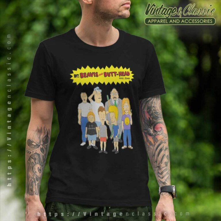 Beavis And Butt Head Group Shot T Shirt Beavis And Butt Head Group Shot T Shirt