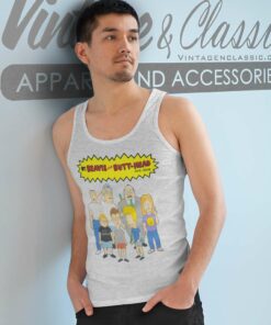 Beavis And Butt Head Group Shot Tank Top Racerback