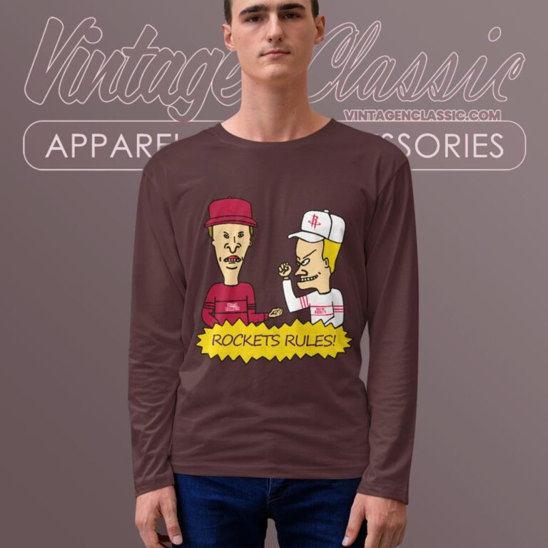 Beavis And Butt Head Houston Rockets Rules Shirt Long Sleeve Tee Beavis And Butt Head Houston Rockets Rules Shirt Long Sleeve Tee