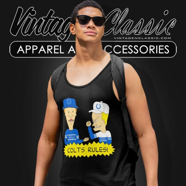 Beavis And Butt Head Indianapolis Colts Rules Tank Top Racerback Beavis And Butt Head Indianapolis Colts Rules Tank Top Racerback