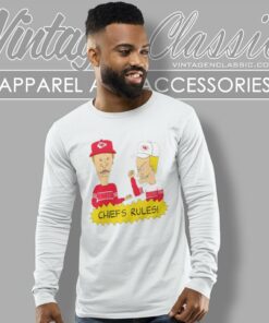 Beavis And Butt Head Kansas City Chiefs Rules Long Sleeve Tee
