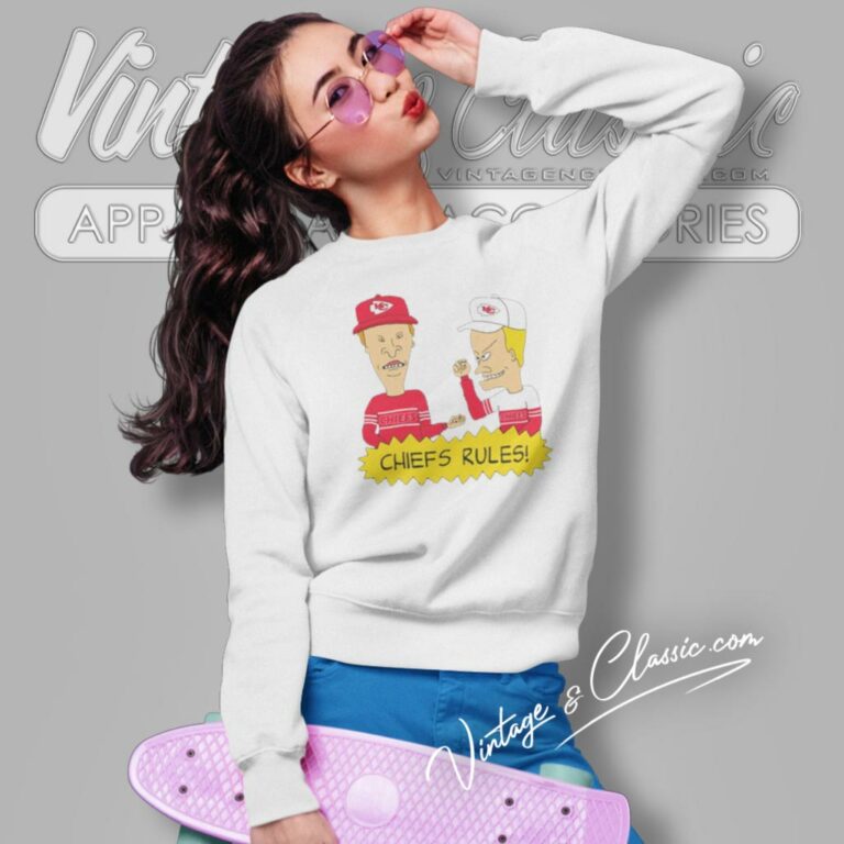 Beavis And Butt Head Kansas City Chiefs Rules Sweatshirt Beavis And Butt Head Kansas City Chiefs Rules Sweatshirt