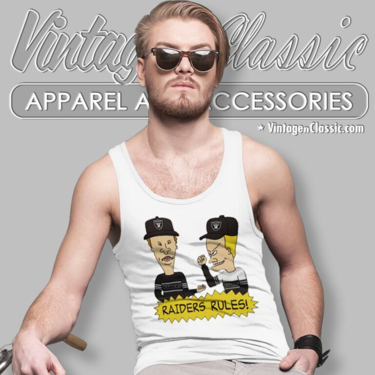 Beavis And Butt Head Las Vegas Raiders Rules Tank Top Racerback Beavis And Butt Head Las Vegas Raiders Rules Tank Top Racerback