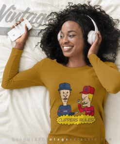 Beavis And Butt Head Los Angeles Clippers Rules Shirt 2 Beavis And Butt Head Los Angeles Clippers Rules Shirt Long Sleeve Tee