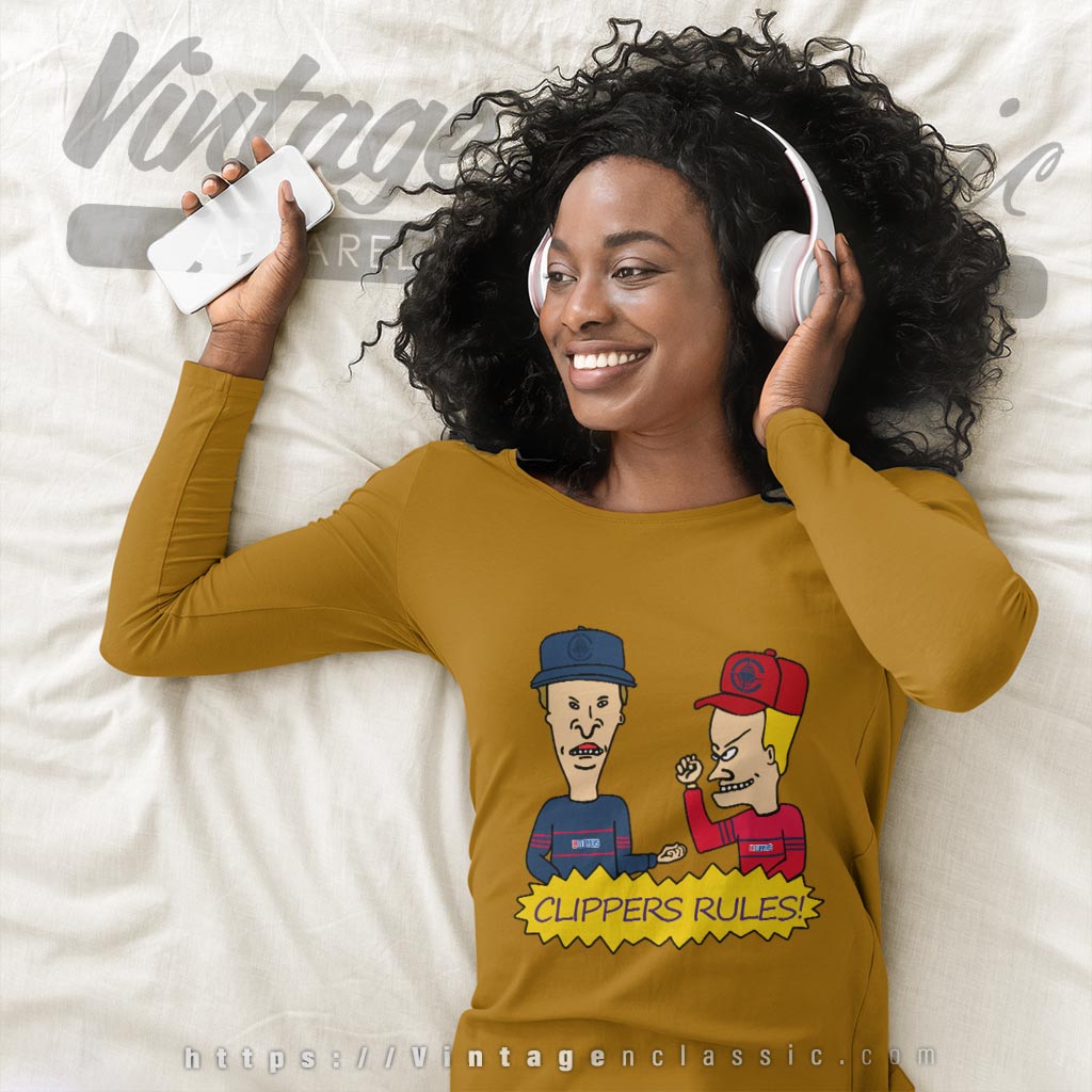 Beavis And Butt Head Los Angeles Clippers Rules Shirt Beavis And Butt Head Los Angeles Clippers Rules Shirt