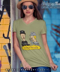 Beavis And Butt Head Los Angeles Kings Rules Shirt 5 Beavis And Butt Head Los Angeles Kings Rules Shirt V Neck TShirt