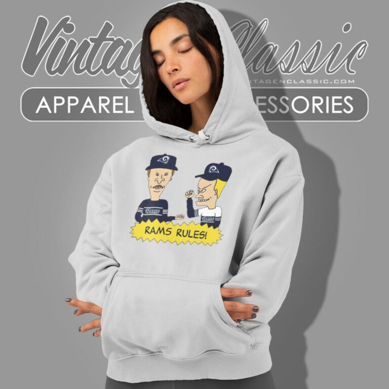 Beavis And Butt Head Los Angeles Rams Rules Hoodie Beavis And Butt Head Los Angeles Rams Rules Hoodie