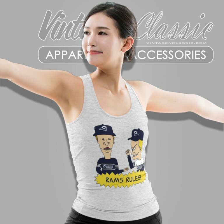 Beavis And Butt Head Los Angeles Rams Rules Tank Top Racerback Beavis And Butt Head Los Angeles Rams Rules Tank Top Racerback