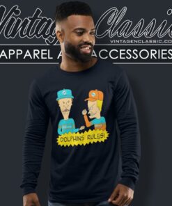 Beavis And Butt Head Miami Dolphins Rules Shirt 4 Beavis And Butt Head Miami Dolphins Rules Long Sleeve Tee