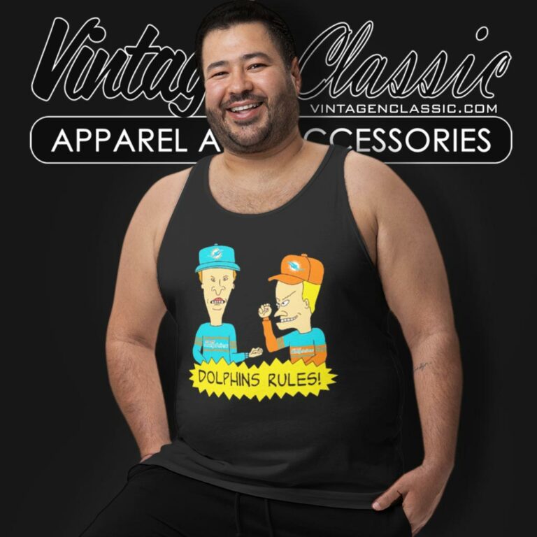 Beavis And Butt Head Miami Dolphins Rules Tank Top Racerback Beavis And Butt Head Miami Dolphins Rules Tank Top Racerback