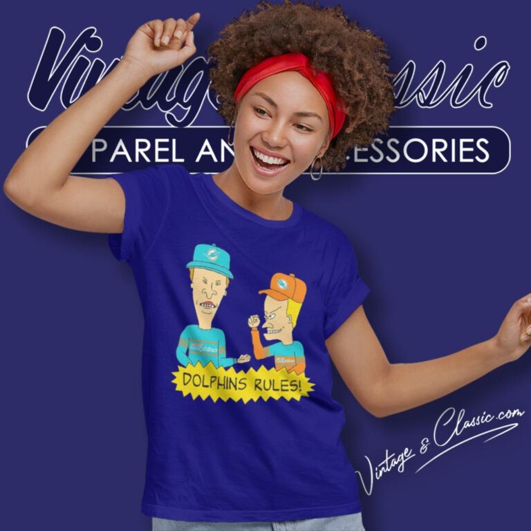 Beavis And Butt Head Miami Dolphins Rules Women T Shirt Beavis And Butt Head Miami Dolphins Rules Women T Shirt