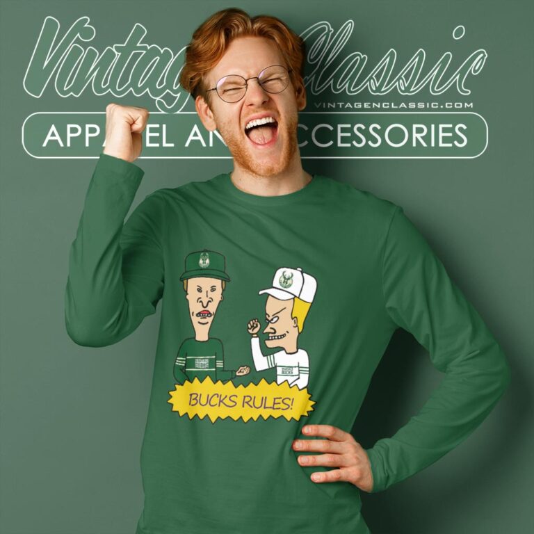 Beavis And Butt Head Milwaukee Bucks Rules Shirt Long Sleeve Tee Beavis And Butt Head Milwaukee Bucks Rules Shirt Long Sleeve Tee