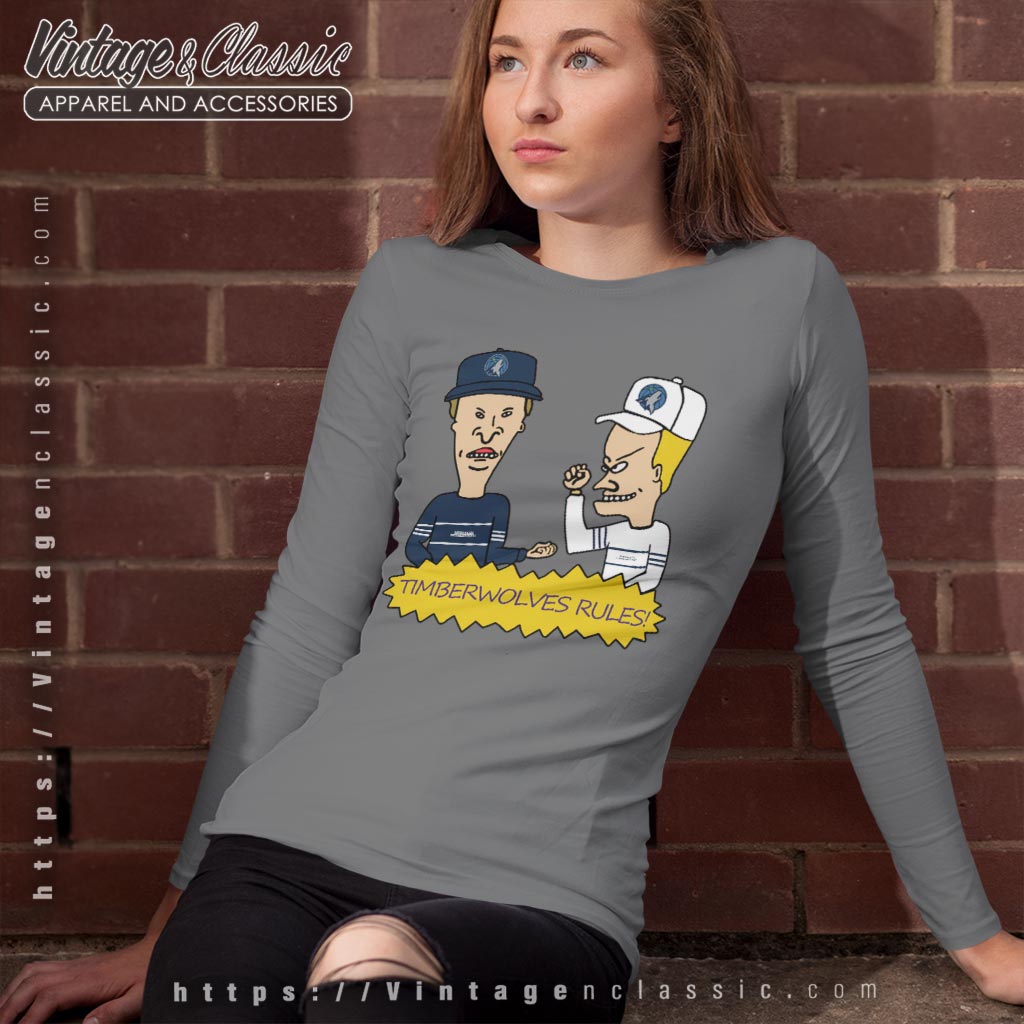 Beavis And Butt Head Minnesota Timberwolves Rules Shirt Beavis And Butt Head Minnesota Timberwolves Rules Shirt