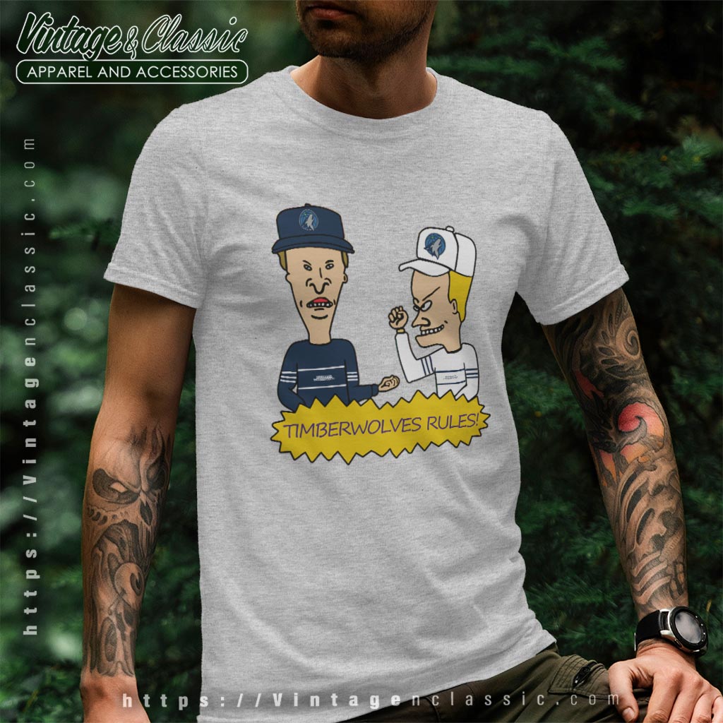 Beavis And Butt Head Minnesota Timberwolves Rules Shirt Beavis And Butt Head Minnesota Timberwolves Rules Shirt