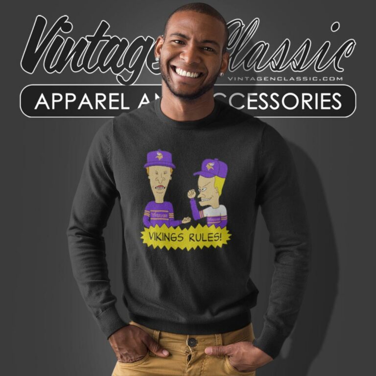 Beavis And Butt Head Minnesota Vikings Rules Sweatshirt Beavis And Butt Head Minnesota Vikings Rules Sweatshirt