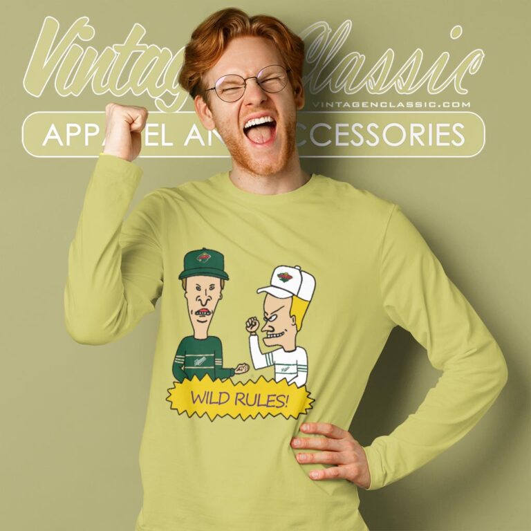 Beavis And Butt Head Minnesota Wild Rules Shirt Long Sleeve Tee Beavis And Butt Head Minnesota Wild Rules Shirt Long Sleeve Tee