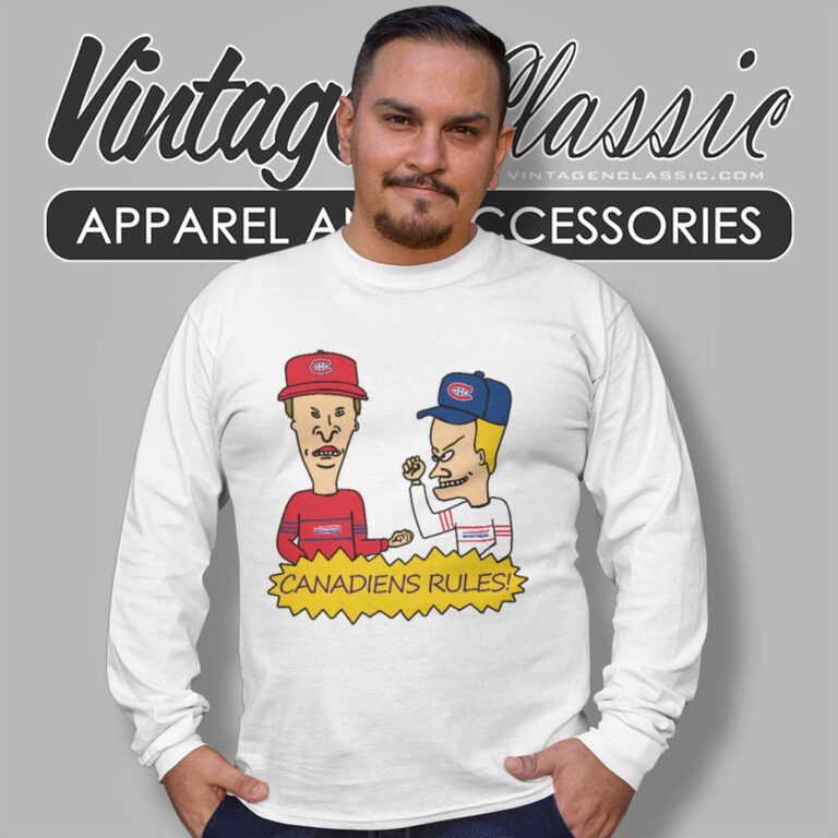 Beavis And Butt Head Montreal Canadiens Rules Shirt Long Sleeve Tee Beavis And Butt Head Montreal Canadiens Rules Shirt Long Sleeve Tee