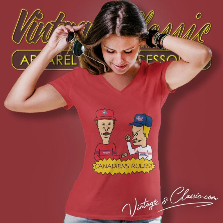 Beavis And Butt Head Montreal Canadiens Rules Shirt V Neck TShirt Beavis And Butt Head Montreal Canadiens Rules Shirt V Neck TShirt