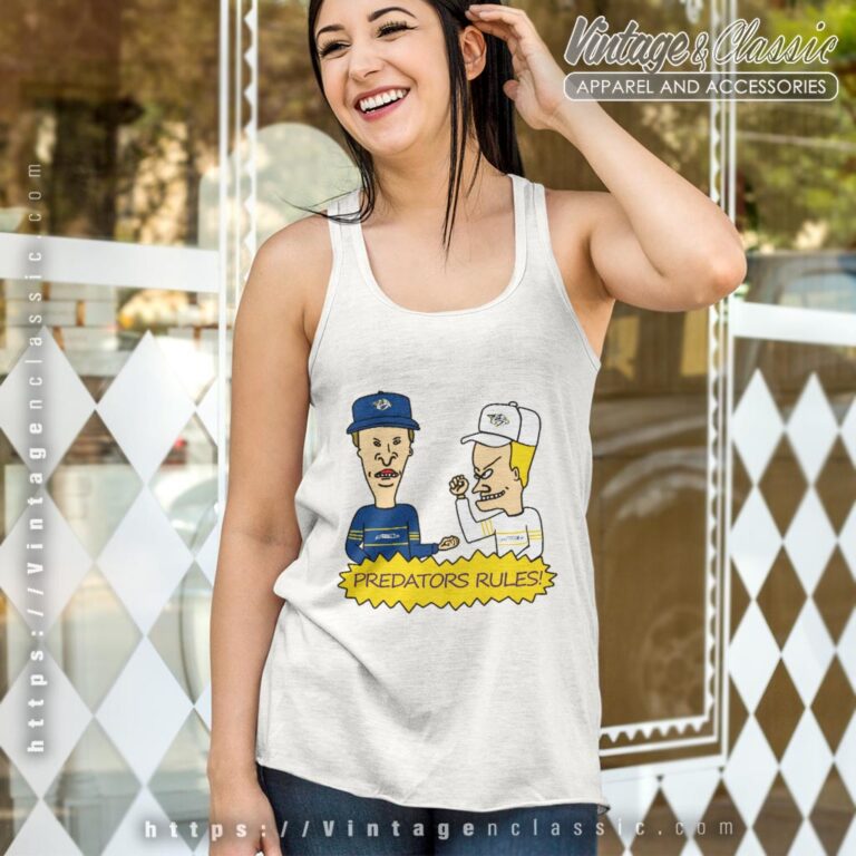Beavis And Butt Head Nashville Predators Rules Shirt Tank Top Racerback Beavis And Butt Head Nashville Predators Rules Shirt Tank Top Racerback