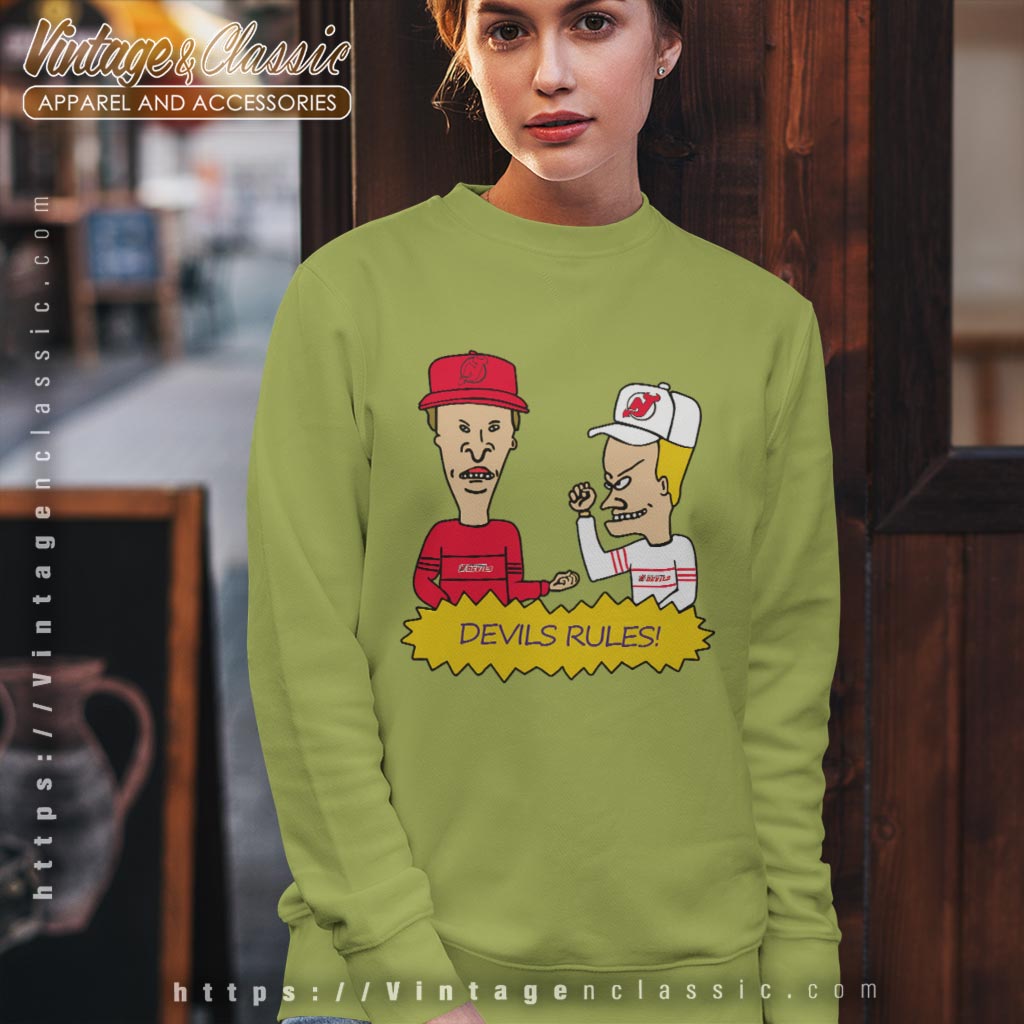 Beavis And Butt Head New Jersey Devils Rules Shirt Beavis And Butt Head New Jersey Devils Rules Shirt